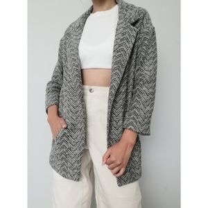 American Eagle Grey Wool Coat